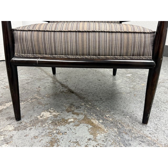 T. H. Robsjohn-Gibbings for Widdicomb Lounge Chair + Ottoman, Mid 20th Century For Sale - Image 10 of 12