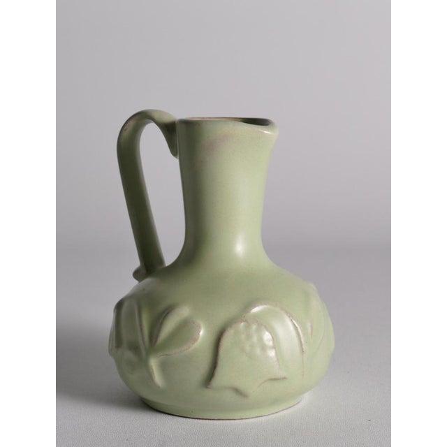 Celadon Green Relief Vase by Anna-Lisa Thomson for Upsala Ekeby, 1940s For Sale - Image 6 of 12