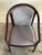Grey Upholstered Barrel Armchairs Pair With Dark Wood Frames Vintage 1980s For Sale - Image 9 of 9