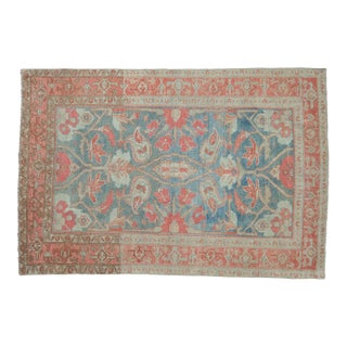 Vintage Distressed Malayer Rug - 4'2" x 6'1" For Sale