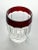 Waterford Waterford “Simply Red” 7 Crystal Double Old Fashioned Tumbler Glasses For Sale - Image 4 of 7