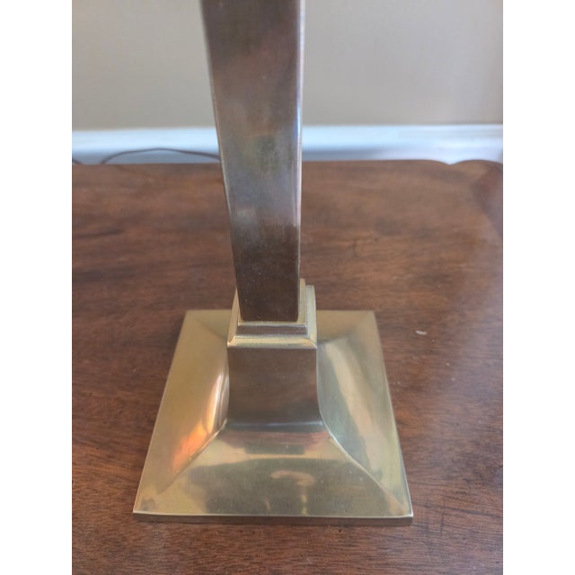 Vintage Brass Chapman Table Lamp For Sale - Image 12 of 13