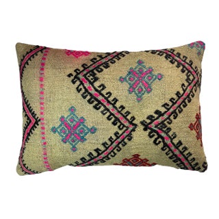 Vintage Anatolian Kilim Cushion Cover For Sale