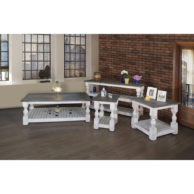 Stonegate Pillar Style Side Table For Sale - Image 4 of 7