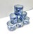 Blue & White Chinoiserie Porcelain Napkin Rings – Set of 6 For Sale - Image 4 of 7