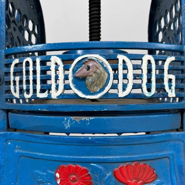 Vintage Kakigōri Gold Dog Ice Shaver, Japan, 1950s For Sale - Image 10 of 17