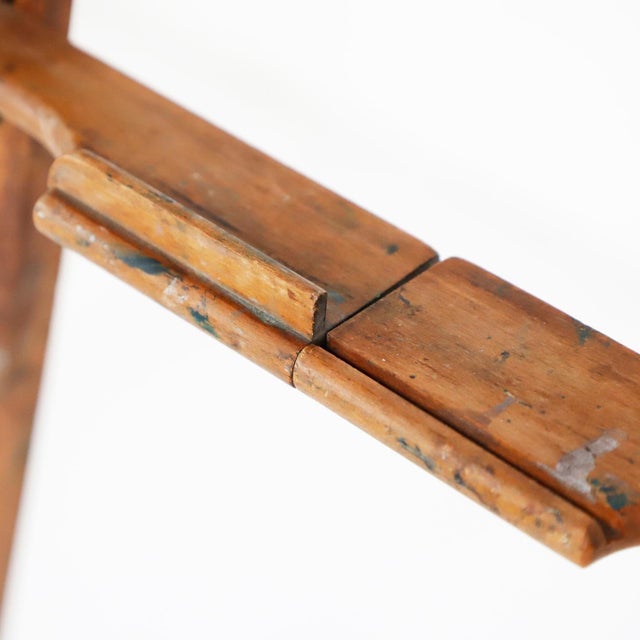 Mexican Vintage Handcrafted Floor Easel / Artist Painting Display Stand, circa 1930 For Sale - Image 3 of 5