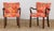 1930s Danish Oak Armchairs with Printed Upholstery from Josef Frank, 1940s, Set of 2 For Sale - Image 5 of 5