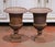 French Pair of 19th Century French Cast Iron Medici Urns With Original Patina For Sale - Image 3 of 12