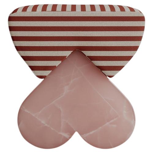 Pink Marble Heart-Shaped Cushion Amarino Seat by Esther Knopfler For Sale - Image 17 of 17