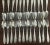 French Silverplated Art Deco Spoon and Fork Set of 24 For Sale - Image 4 of 11