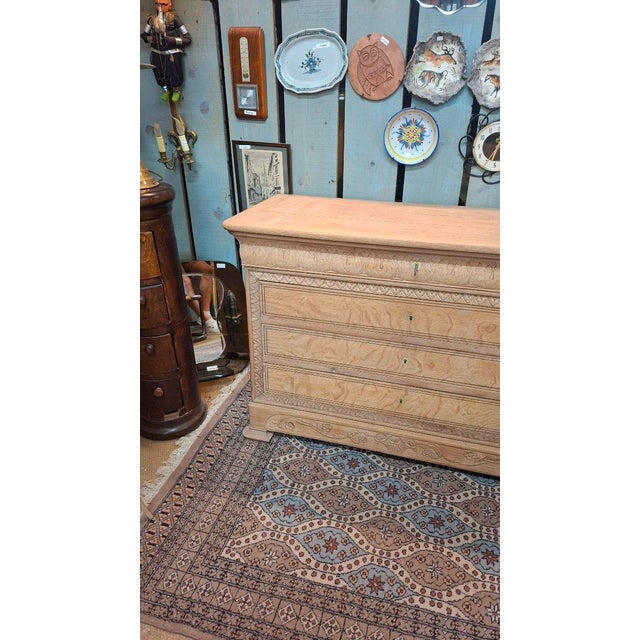 Louis Philippe Oak Chest of Drawers, 1890 For Sale - Image 11 of 12