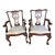 Early 20th Century Thomasville Chippendale Style Mahogany Claw and Ball Armchair Set of Two For Sale