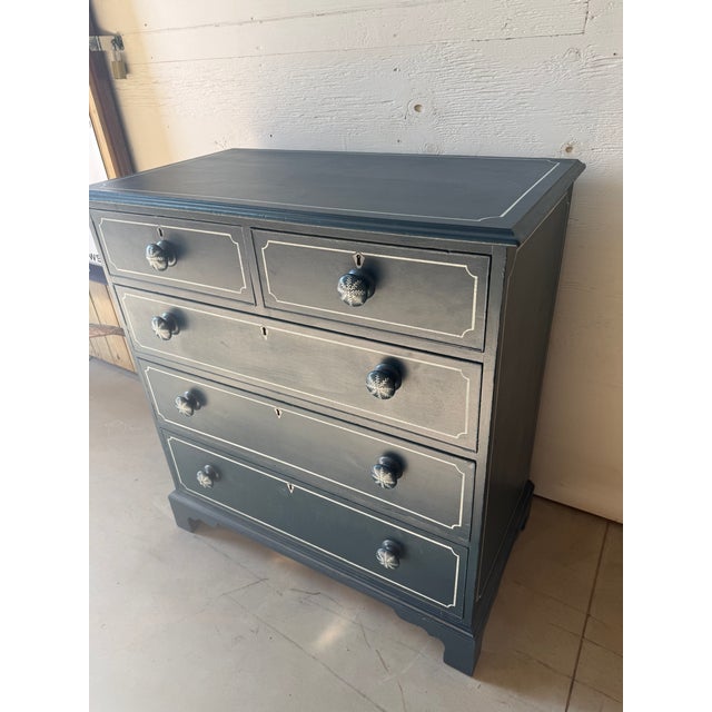 Antique Two Over Three Drawers - Painted Chest of Drawers From England For Sale - Image 6 of 18