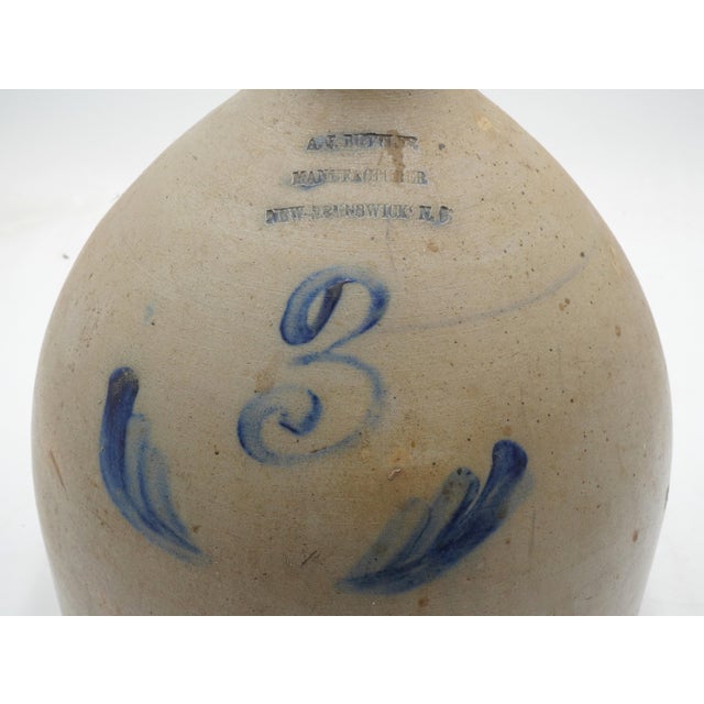 Blue Large a.j. Buttler 3 Gallon Blue Stoneware Jug For Sale - Image 8 of 10