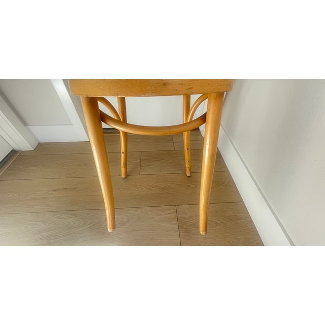 Vintage Thonet Bentwood & Cane Sweetheart Bistro Chair Radomsko Factory For Sale In Denver - Image 6 of 12