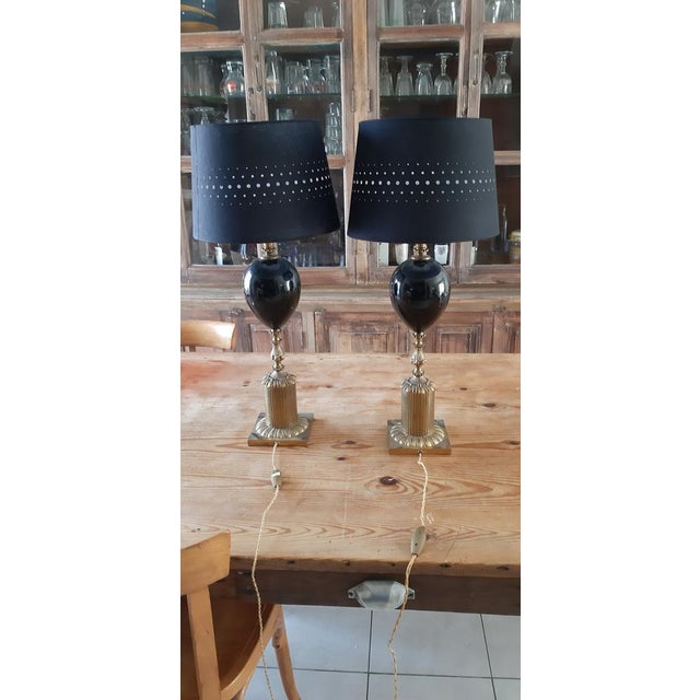 Lamps in the style of Maison Charles, 1970, Set of 2 For Sale - Image 13 of 18