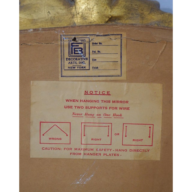 Friedman Brothers Large Louis XV Gold Gilt Wall Mirror For Sale - Image 13 of 13