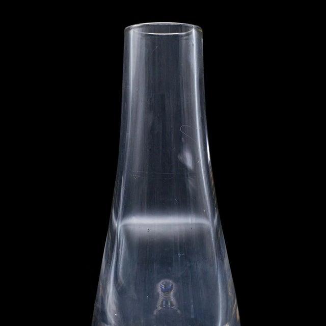 Violet Vintage Flower Sleeve, English, Art Glass, Display, Tear Drop Posy Vase, c.1980 For Sale - Image 8 of 9
