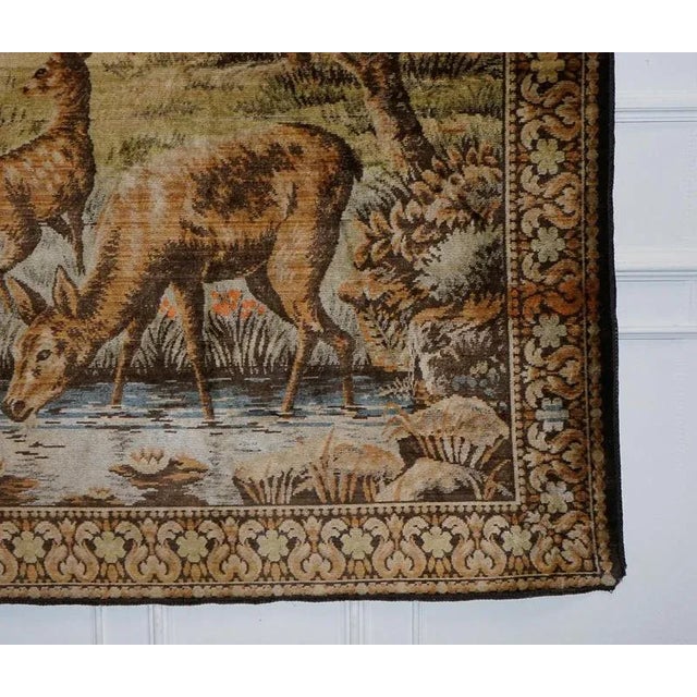 Vintage Woven Wall Tapestry For Sale - Image 6 of 13