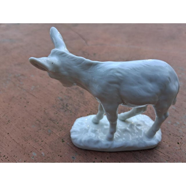Porcelain Donkey Figurine from Nymphenburg, 1970s For Sale - Image 4 of 14