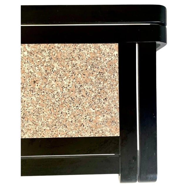 Living Room Table with Granite Top, 1980s For Sale - Image 9 of 11