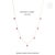 14k Yellow Gold 2.1 Ct Natural Emerald-Cut Ruby & Diamond Station Charm Necklace For Sale - Image 11 of 17