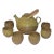 Vintage McMillin Chartreuse Studio Pottery Tea Set Hand Made Hand Thrown Pottery- 8 Pieces For Sale