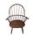 Vintage Oak Double-Bow Windsor Armchair For Sale - Image 6 of 7
