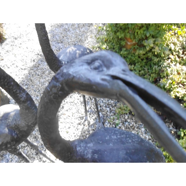 1970s Vintage Bronze Cranes, 1970s, Set of 3 For Sale - Image 5 of 18
