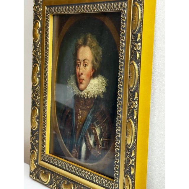 Historic Oil Painting England’s Lost Heir: Henry Frederick, Prince of Wales in Ceremonial Armour Wearing Order of the Garter After Isaac Oliver C1840 For Sale - Image 6 of 18