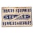 Vintage "Ger-Bar Inc." Theatre Equipment Painted Tin Sign For Sale