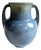 Vintage Roseville Pottery Tourmaline Double Handled Vase Blue & Green Glaze 6” For Sale
