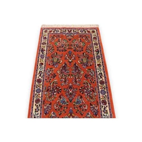 Saroug Runner Rug in Wool For Sale - Image 3 of 11