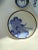 Olive and Navy Blue Chinoiserie Flowers and Borders Wall Plate Curation-Set of 9 For Sale - Image 12 of 13