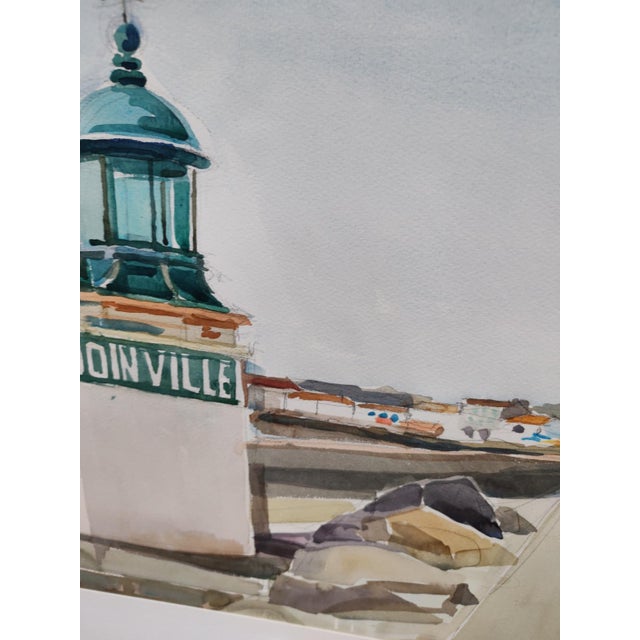 Watercolor By Michel Roubille, 1983. Nephew of the famous Auguste Jean Baptiste Roubille, he inherited his uncle's gift....