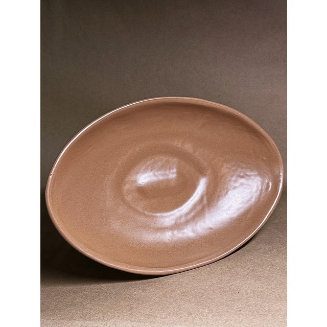 Mid-Century Modern 5 X 10 Inch Oval Mid-Century Modern Compote For Sale - Image 3 of 7