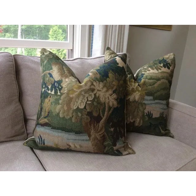 English English Traditional Cowtan and Tout “Richmond” 16" Pillows - A Pair For Sale - Image 3 of 5