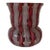 1950s Murano Pink & White Latticino Zanfirico Miniature Cabinet Vase - Manganese Glow For Sale