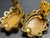 Mid-Century Modern MCM Jewelry in Victorian Revival Cameo Pearl Earrings in Style of Florenza, Pair For Sale - Image 3 of 5