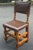 Brown Early 1900’s Oak and Leather Cromwellian Dining Chairs - Set of 6 For Sale - Image 8 of 10