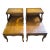 Vintage Stickley Mid-Century Two-Tier Leather Top Step End Tables - A Pair For Sale