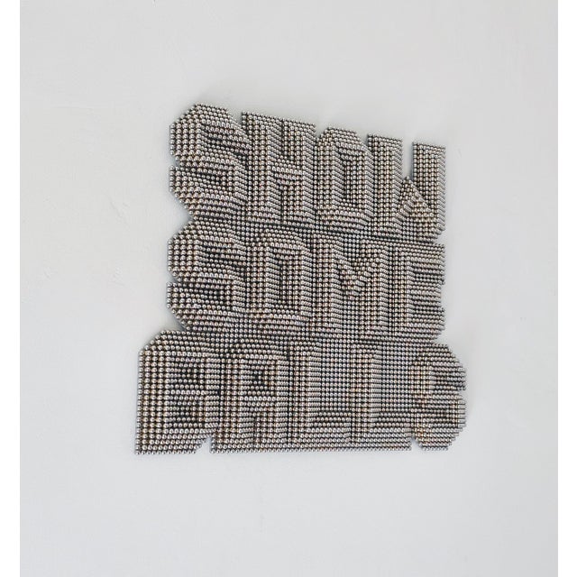 Wall Mounted Heavy Metal Sculpture from Jan Paul For Sale - Image 10 of 18