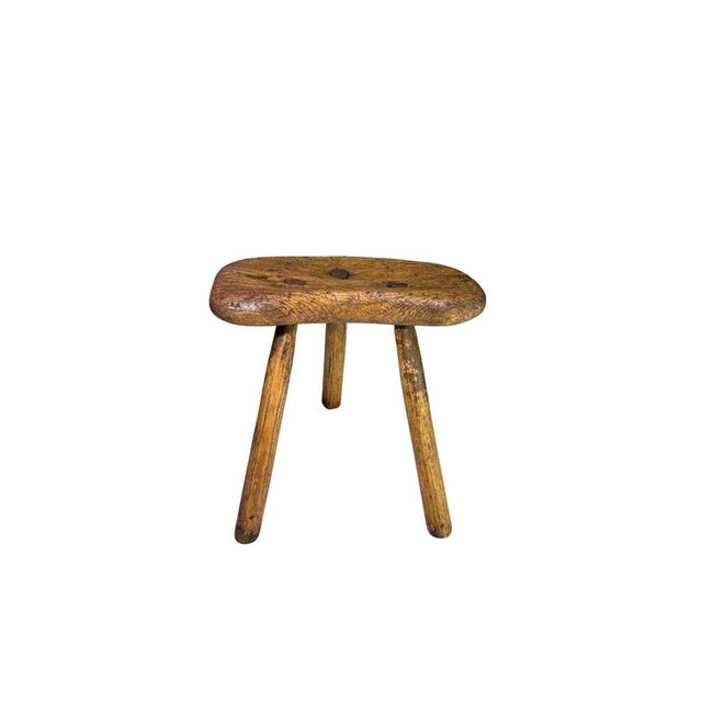 Milkers Stool in Wood For Sale - Image 5 of 6
