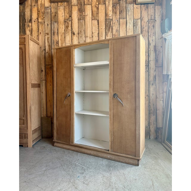 Art Deco Oak Bookcase, 1940s For Sale - Image 6 of 16