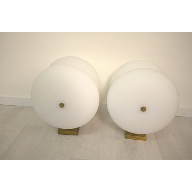 Vintage Glass Wall Lights, 1960s, Set of 2 For Sale - Image 4 of 5
