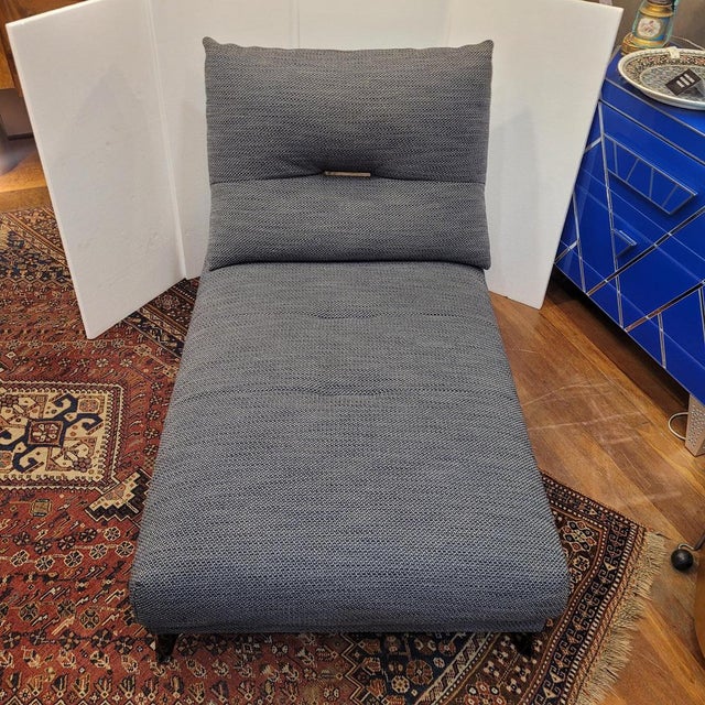 Blue Chaise Lounge by Philippe Bouix for Roche Bobois, 2010s For Sale - Image 8 of 18