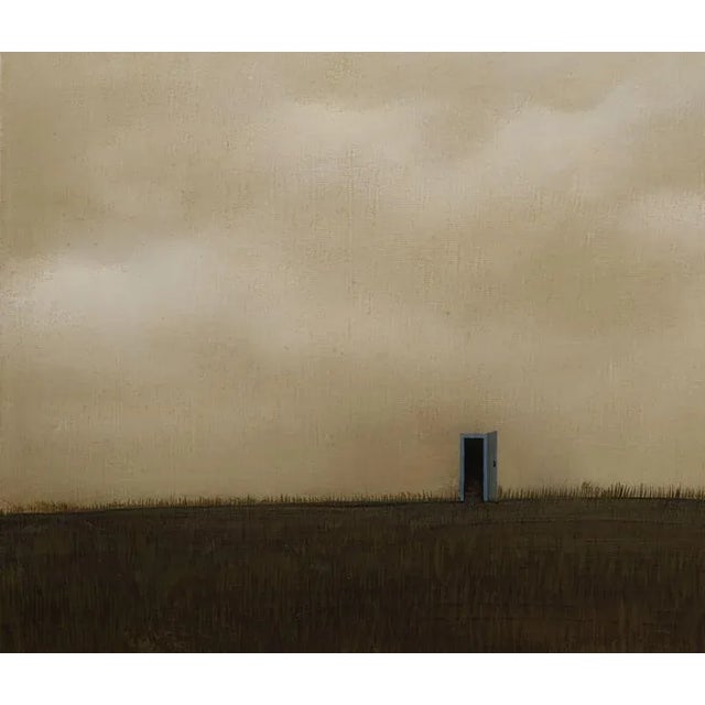Author: Zane Luse, Entrance, oil on canvas, size: 40 x 50 cm, year of 2020