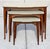 1960s 1960s Vintage Mid-Century Modern Nesting Tables – Set of 3 With Beige Tops & Tapered Maple/Beech Wood Legs For Sale - Image 5 of 17
