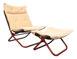 Open Folding Lounge Chair by Jan Dranger and Johan Huldt for Innovator, 1970s